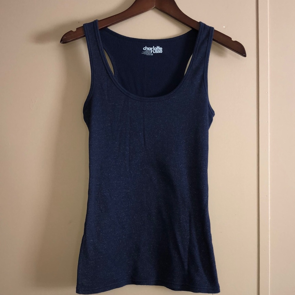 **SOLD** Charlotte Russe ~ Royal Blue, Shimmery Tank ~ Medium
